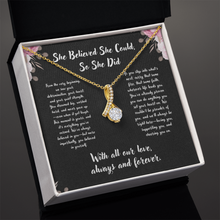 Graduation Infinity Ribbon Necklace - Graduation Gift from (We), family, friends