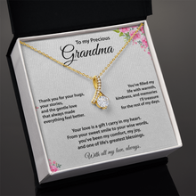 Precious Grandma Necklace, Gold Cubic Zirconia