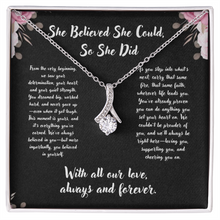 Graduation Infinity Ribbon Necklace - Graduation Gift from (We), family, friends