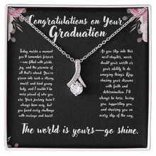 Graduation Infinity Ribbon Necklace - Graduation Gift for Her