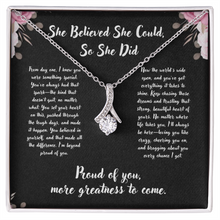 Infinity Ribbon Zirconia Necklace - Graduation Gift