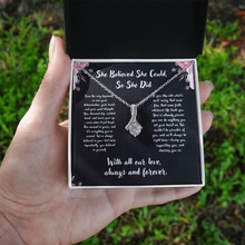Graduation Infinity Ribbon Necklace - Graduation Gift from (We), family, friends
