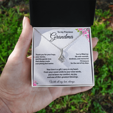 Precious Grandma Necklace, Gold Cubic Zirconia