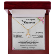 Precious Grandma Necklace, Gold Cubic Zirconia
