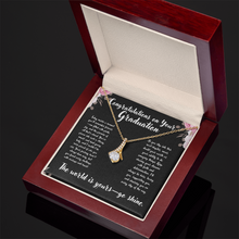 Graduation Infinity Ribbon Necklace - Graduation Gift for Her