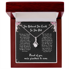 Infinity Ribbon Zirconia Necklace - Graduation Gift