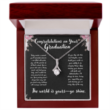 Graduation Infinity Ribbon Necklace - Graduation Gift for Her