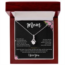 Mom Necklace, Gold Cubic Zirconia Necklace Gift for Mom