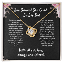 Graduation Love Knot Necklace - Graduation Gift from (We), family, friends