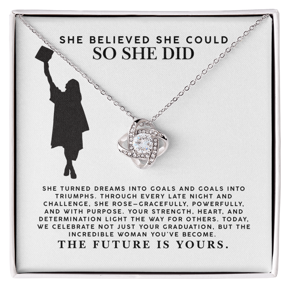 she believed she could so she did - Graduation Gift for Girl – Jewelry for Her