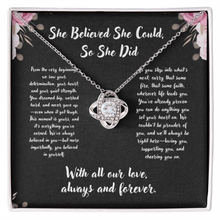 Graduation Love Knot Necklace - Graduation Gift from (We), family, friends