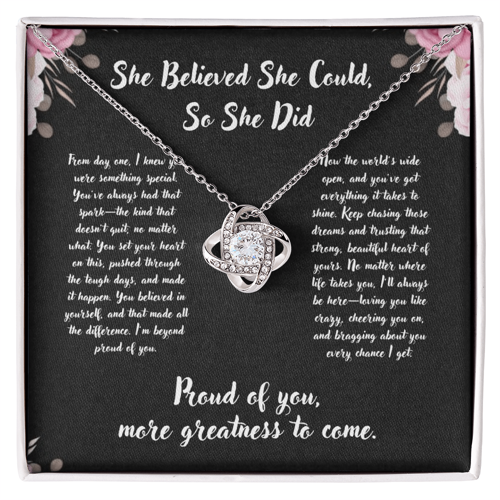 Love Knot Necklace - Graduation Gift
