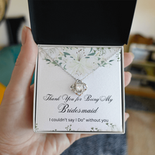 Love Knot Necklace - Bridesmaids Jewelry - Thank You for Being My Bridesmaid