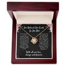 Graduation Love Knot Necklace - Graduation Gift from (We), family, friends