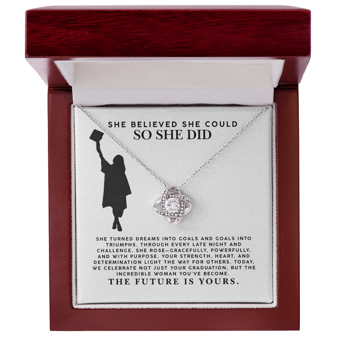 she believed she could so she did - Graduation Gift for Girl – Jewelry for Her