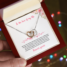 Interlocking Hearts Necklace, Love Gift, To the love of my life,