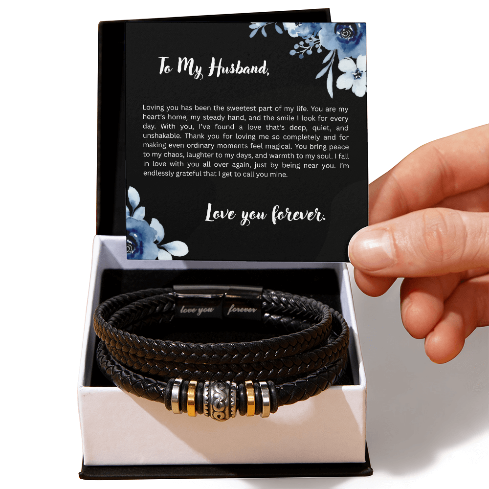 To My Husband, Love You Forever Bracelet, Gift for Husband, Any Occasion
