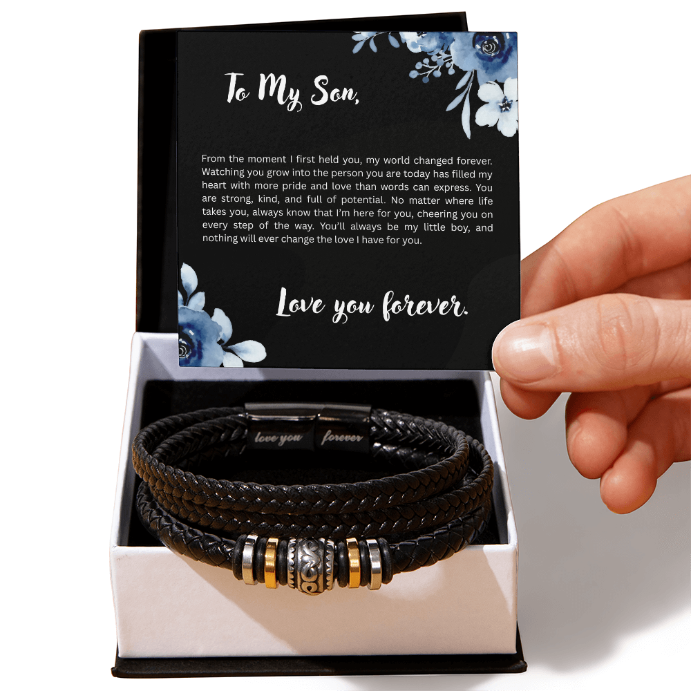 To My Son, Love You Forever Bracelet, Gift for Son, Any Occasion
