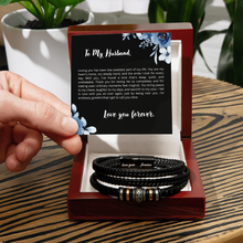 To My Husband, Love You Forever Bracelet, Gift for Husband, Any Occasion