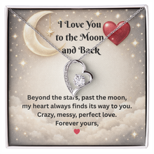 I Love You to the Moon and Back Heart Necklace