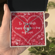 To My Wife - Valentine's day - Gold Finish Heart Necklace