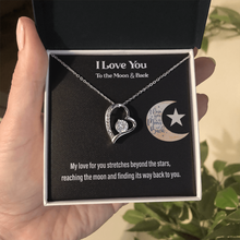 I Love You to the Moon & Back Heart Necklace