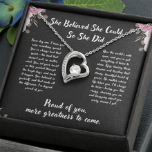 Heart Zirconia Necklace - Graduation Gift