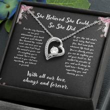 Graduation Heart Necklace - Graduation Gift from (We), family, friends