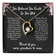 Heart Zirconia Necklace - Graduation Gift
