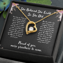 Heart Zirconia Necklace - Graduation Gift