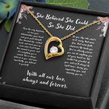 Graduation Heart Necklace - Graduation Gift from (We), family, friends