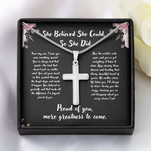 Cross Necklace Gift - Graduation Gift
