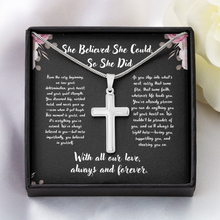 Graduation Cross Necklace Gift - Graduation Gift from (We), family, friends