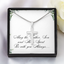 Artisan cross Necklace - Father, Son and Holly Spirit - Christian Gift