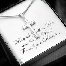 Artisan cross Necklace - Father, Son and Holly Spirit - Christian Gift