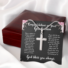 Graduation Cross Necklace Gift - Religious