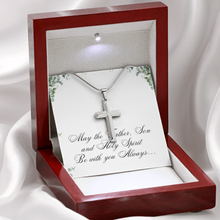 Artisan cross Necklace - Father, Son and Holly Spirit - Christian Gift