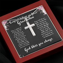 Graduation Cross Necklace Gift - Religious