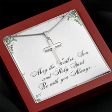Artisan cross Necklace - Father, Son and Holly Spirit - Christian Gift