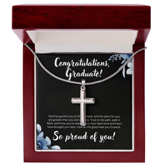 Graduation Unisex Cross Necklace