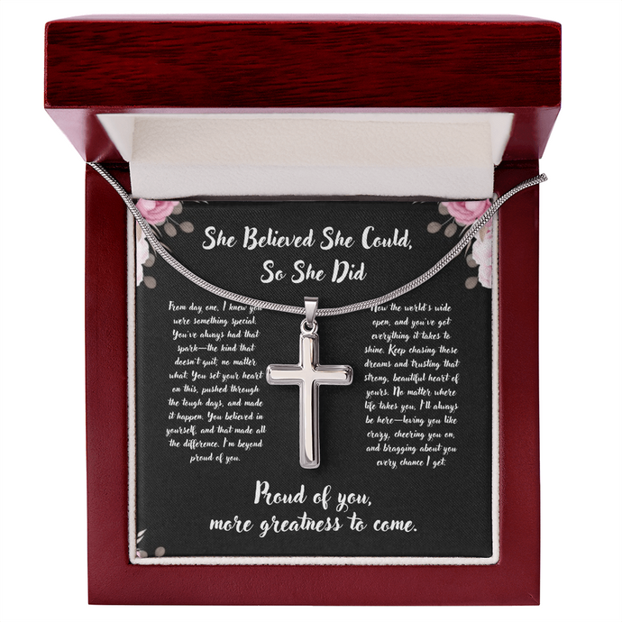 Cross Necklace Gift - Graduation Gift