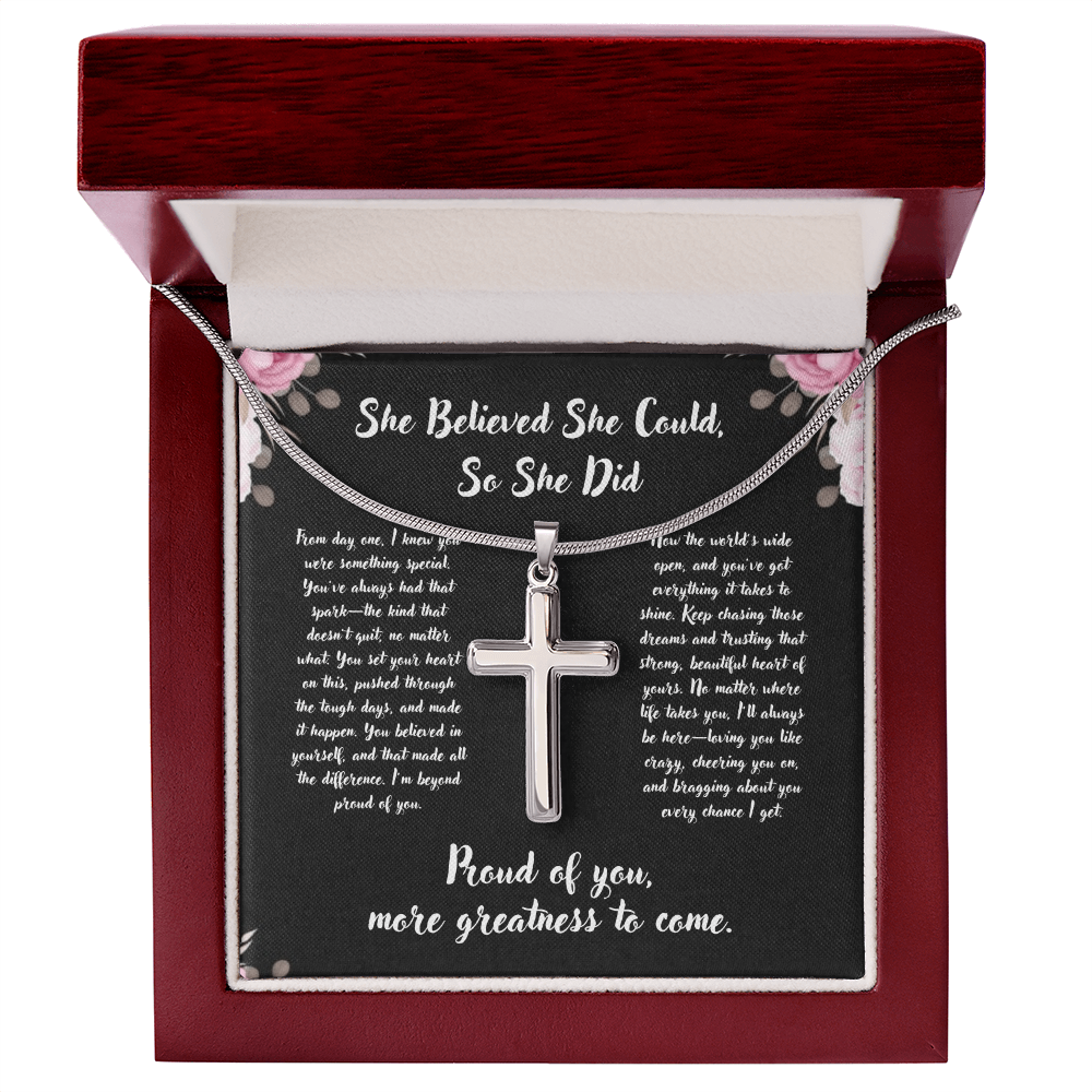 Cross Necklace Gift - Graduation Gift