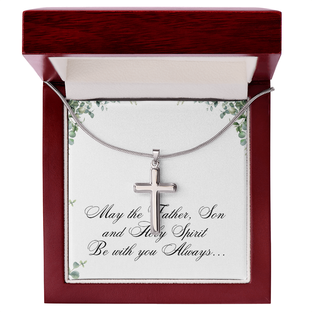 Artisan cross Necklace - Father, Son and Holly Spirit - Christian Gift