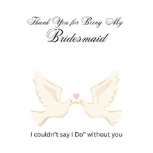 Love Knot Necklace - Bridesmaids Jewelry - I couldn't say "I Do" without you
